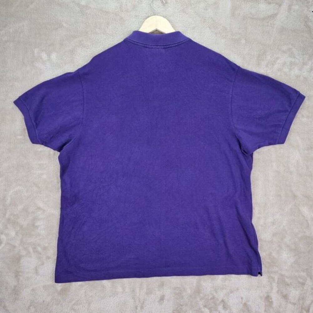 Lacoste Polo Mens US Size XXXXL 4XL Purple FR Sz 9 Classic Fit Short Sleeve Golf - Picture 7 of 10